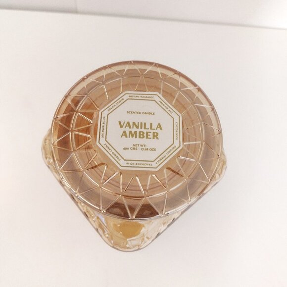 Vanilla Amber Scented Candle (17oz) by Design Studio (NEW) - Picture 3 of 3